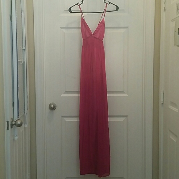 Pink maxi dress