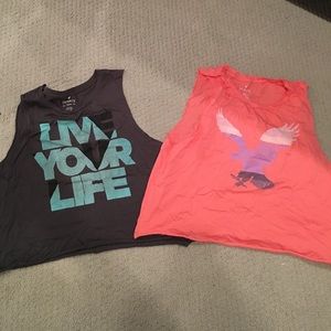 2 American Eagle girls tanks