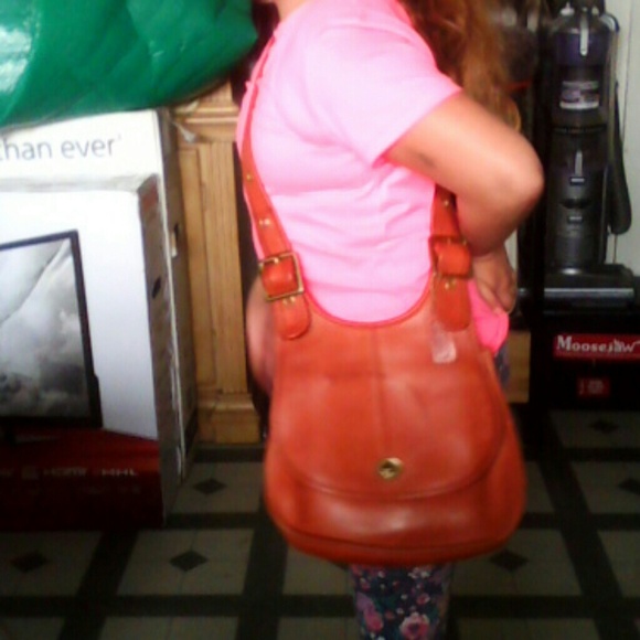 Coach  mahogany red purse