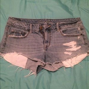 AEO distressed Jean shorts