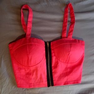Hot Pink Crop Top