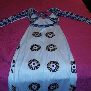 Long African print dress