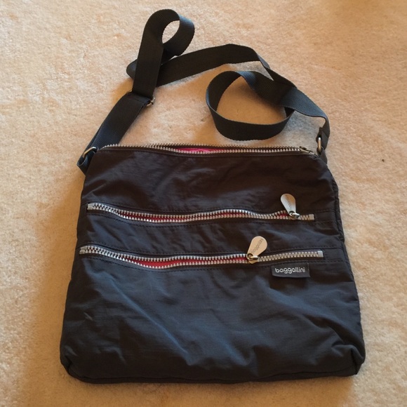 Baggallini Charcoal Crossbody Travel Bag