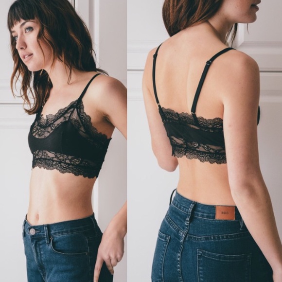NEW! Lace Bralette - Black - Picture 2 of 4