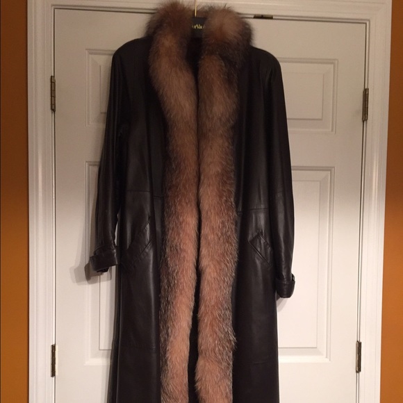 52" long leather coat