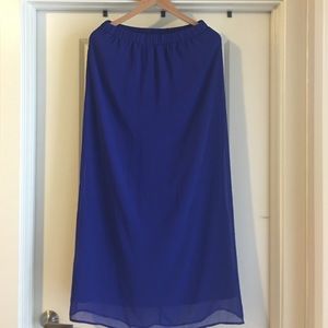 Electric Blue Maxi Skirt!