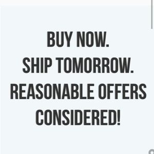 Shipping all items tomorrow!