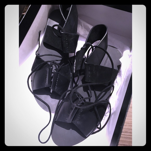 Alexander Wang lace up sandals size 6.5 - Picture 1 of 4
