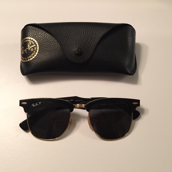 Ray-Ban Polarized Clubmaster Black
