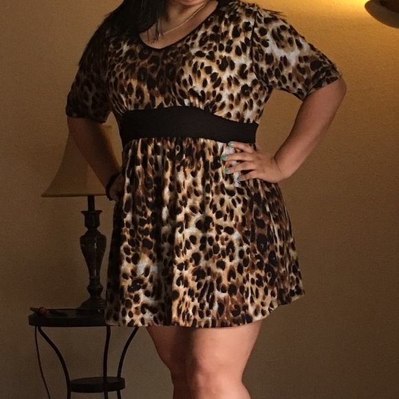 Cheetah print dress