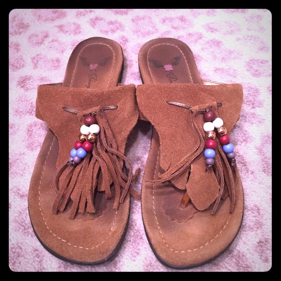 Penny Loves Kenny Fringe Beaded Arroyo Sandal