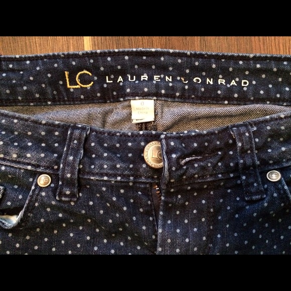 Polka Dotted Lauren Conrad Jeans - Picture 1 of 4