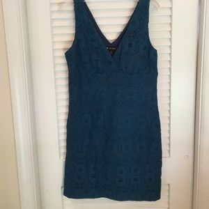 Sexy Teal Valerie Bertinelli Lace Dress