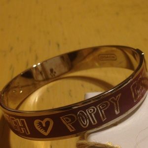 Coach poppy bangle bracelet
