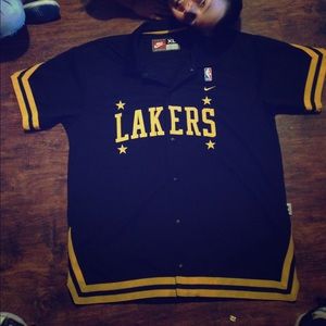 Lakers Nike button up shirt.