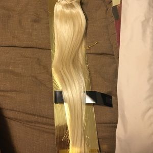 100% Human hair blonde extensions