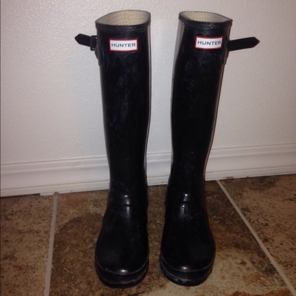 Hunter Shoes - Hunter boots original gloss. Size 9 women's