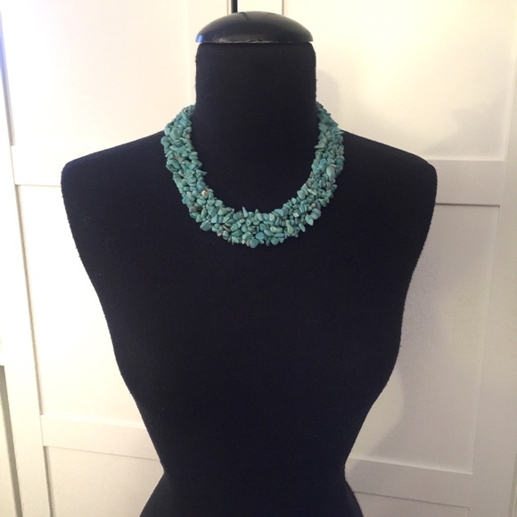 Chunky Turquoise Statement Necklace