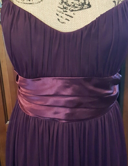 Plum gorgeous chiffon style cocktail - Picture 2 of 4