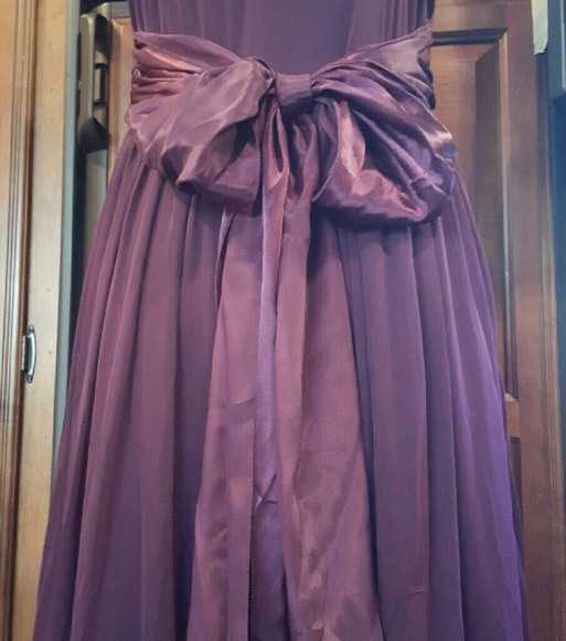 Plum gorgeous chiffon style cocktail - Picture 3 of 4