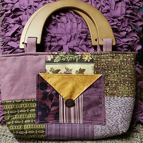 Small handmade fabric tote