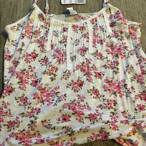 Pink Floral Tank Top Forever21