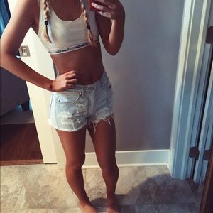 Calvin Klein sports bra in white