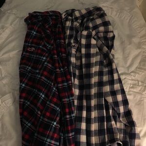 Set of 2 Hollister Flannels
