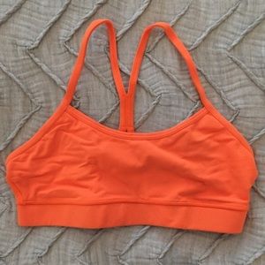 Lululemon Orange Sports Bra