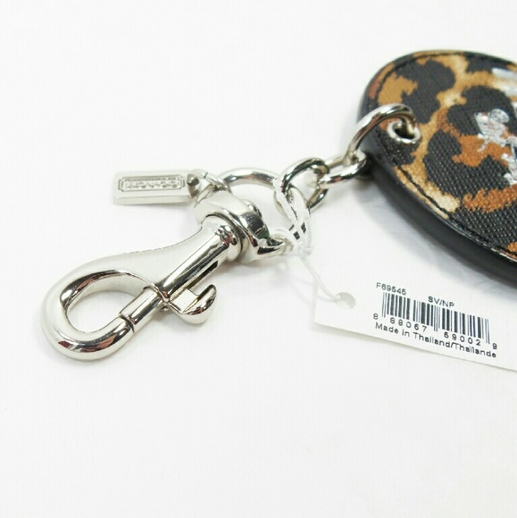 NEW Coach Keychain Fob Charm Animal Peyton Ocelot - Picture 3 of 4