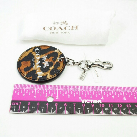 NEW Coach Keychain Fob Charm Animal Peyton Ocelot - Picture 4 of 4