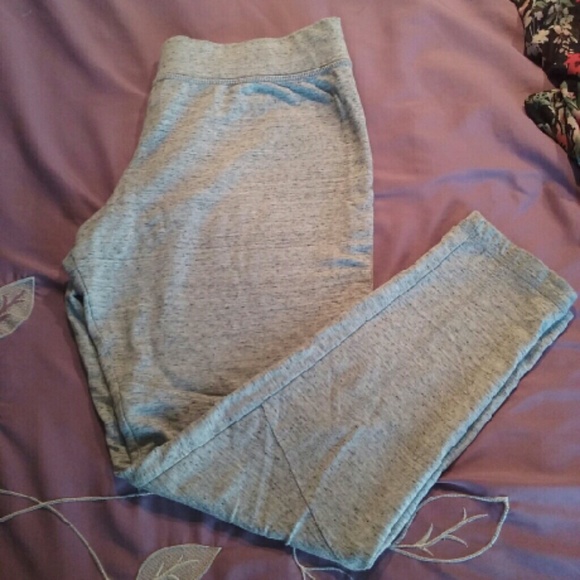 Heather grey French Terry leggings