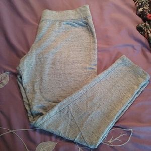 Heather grey French Terry leggings