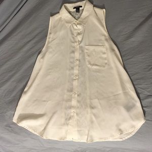 ⭐️SALE⭐️ Forever 21 White Lace Tank Blouse