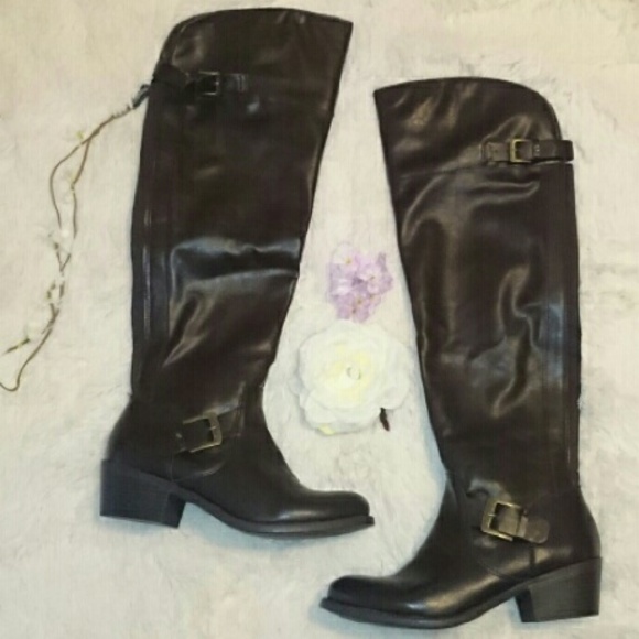 CHOCOLATE BROWN OVER THE KNEE BOOTS