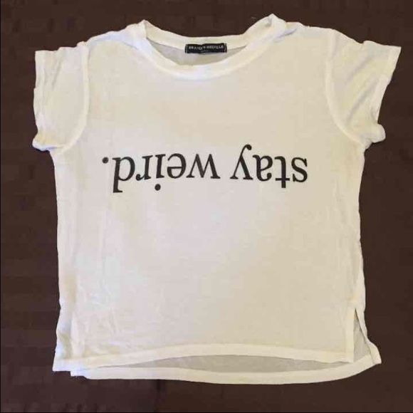 TRADED Brandy Melville Stay Weird top - Picture 2 of 3