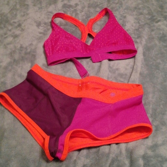 Roxy bikini with boy short bottoms.