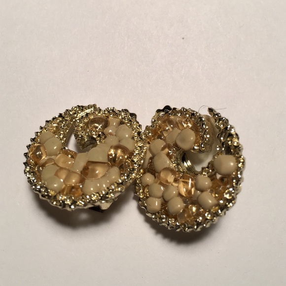 Aceola Kashmiri Traditional Golden Moti Athoor Earrings
