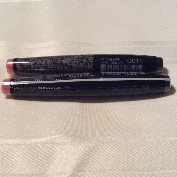 2 Avon Glazewear lip glosses darling pink