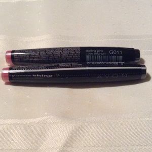 2 Avon Glazewear lip glosses darling pink