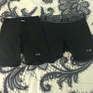 2 Champion Power Core Black Spandex