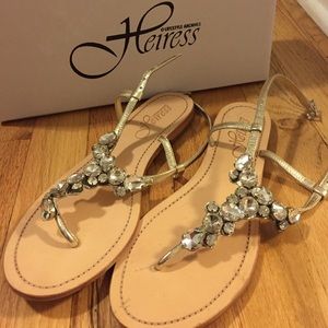 Bhldn teardrop crystal sandals