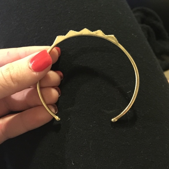 Stella and Dot Pave chevron gold cuff