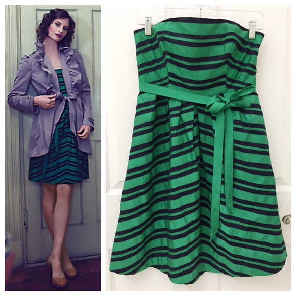 Anthropologie Grosgrain Peak Dress