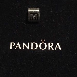 Pandora "M" initial bead