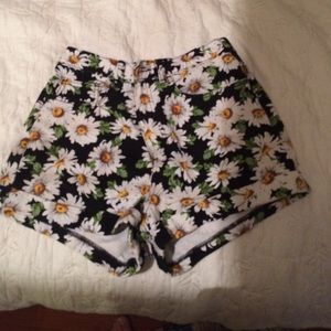 American apparel sunflower high waisted shorts