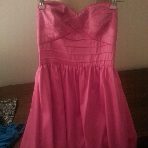 Pink Strapless Dress - Picture 1 of 2
