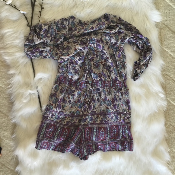 Ripcurl romper flowers button up like new small