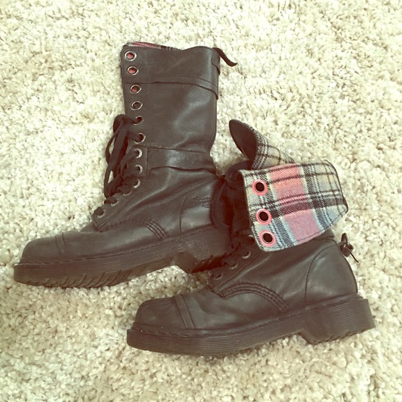 Dr. Martens lace up leather boots