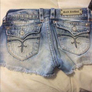 Rock revival destroyed shorts